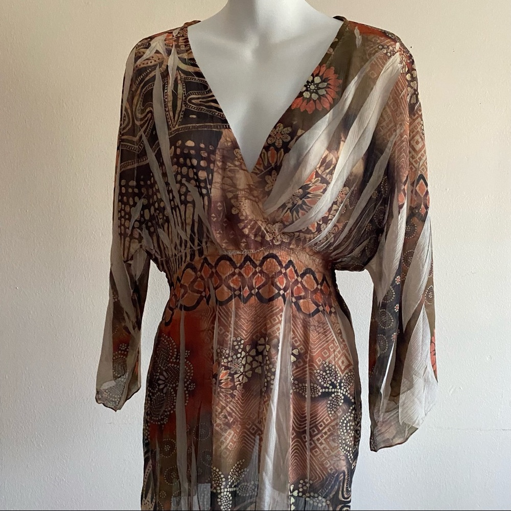 Mushka by Sienna Rose, long sleeve floral tunic size L